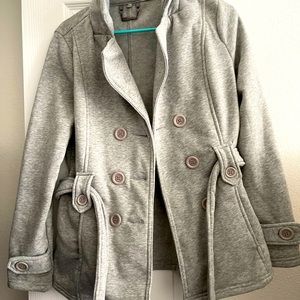 Joujou gray peacoat jacket medium womens